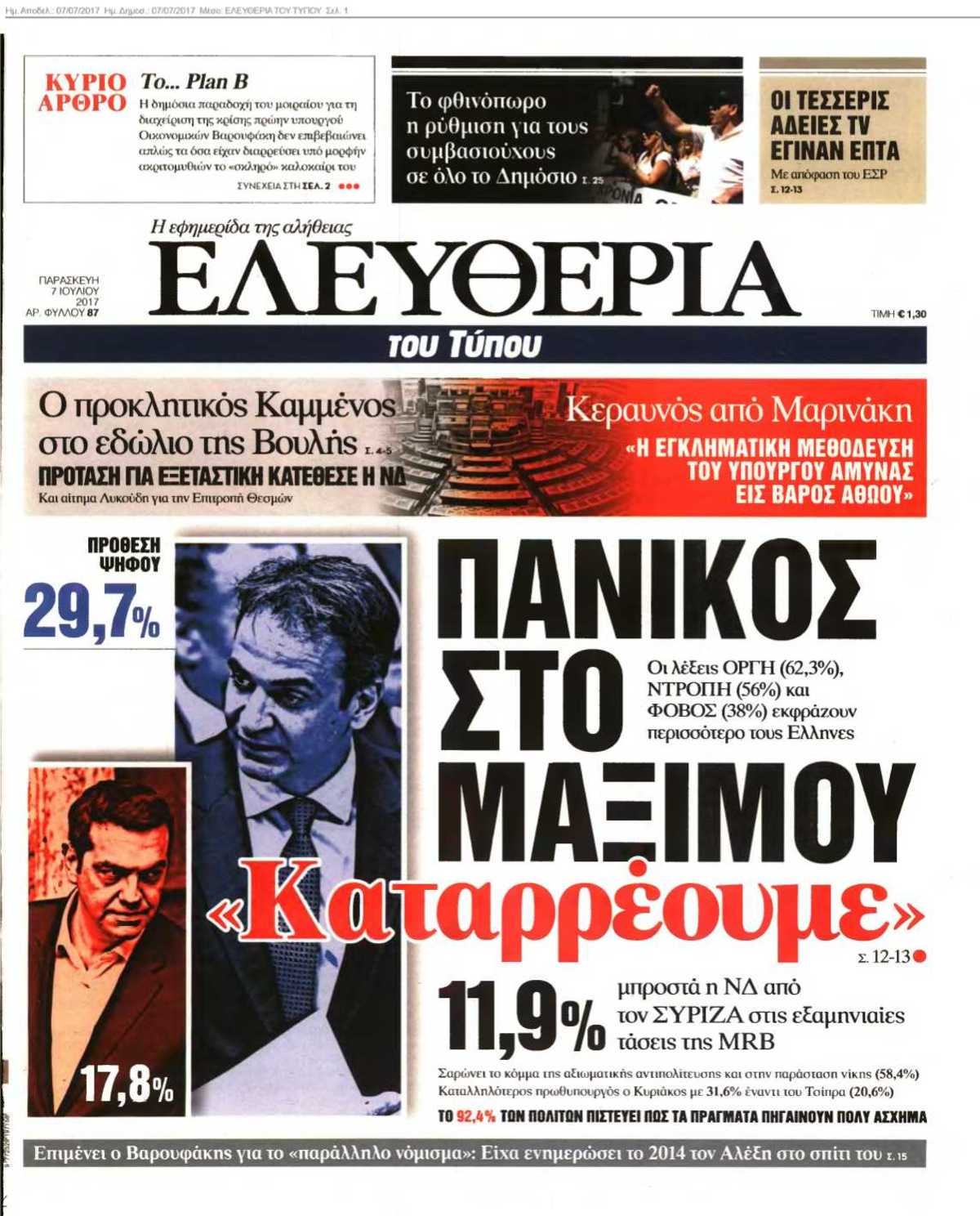 ΕΛΕΥΘΕΡΙΑ ΤΟΥ ΤΥΠΟΥ 07-07-2017