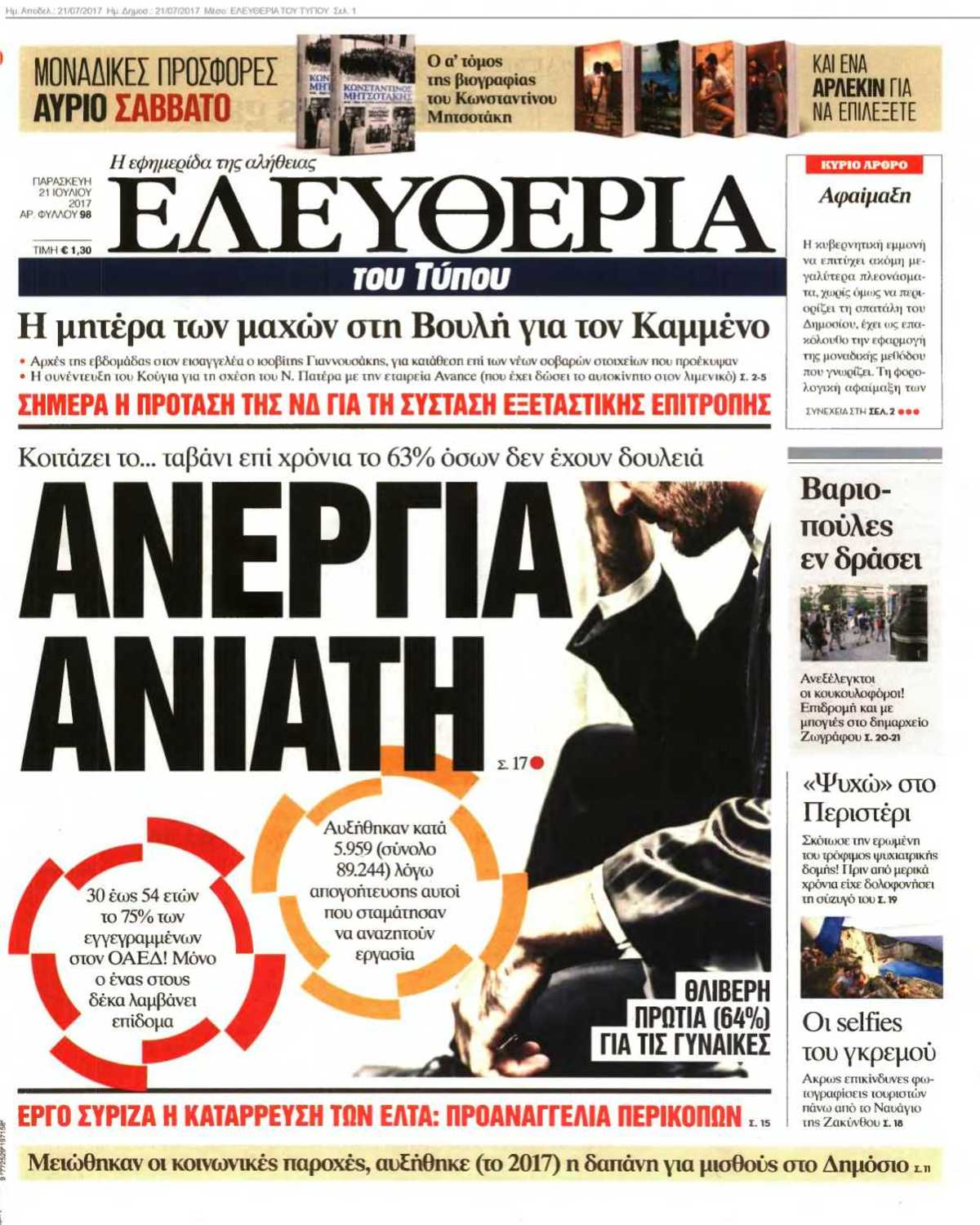 ΕΛΕΥΘΕΡΙΑ ΤΟΥ ΤΥΠΟΥ 21-07-2017
