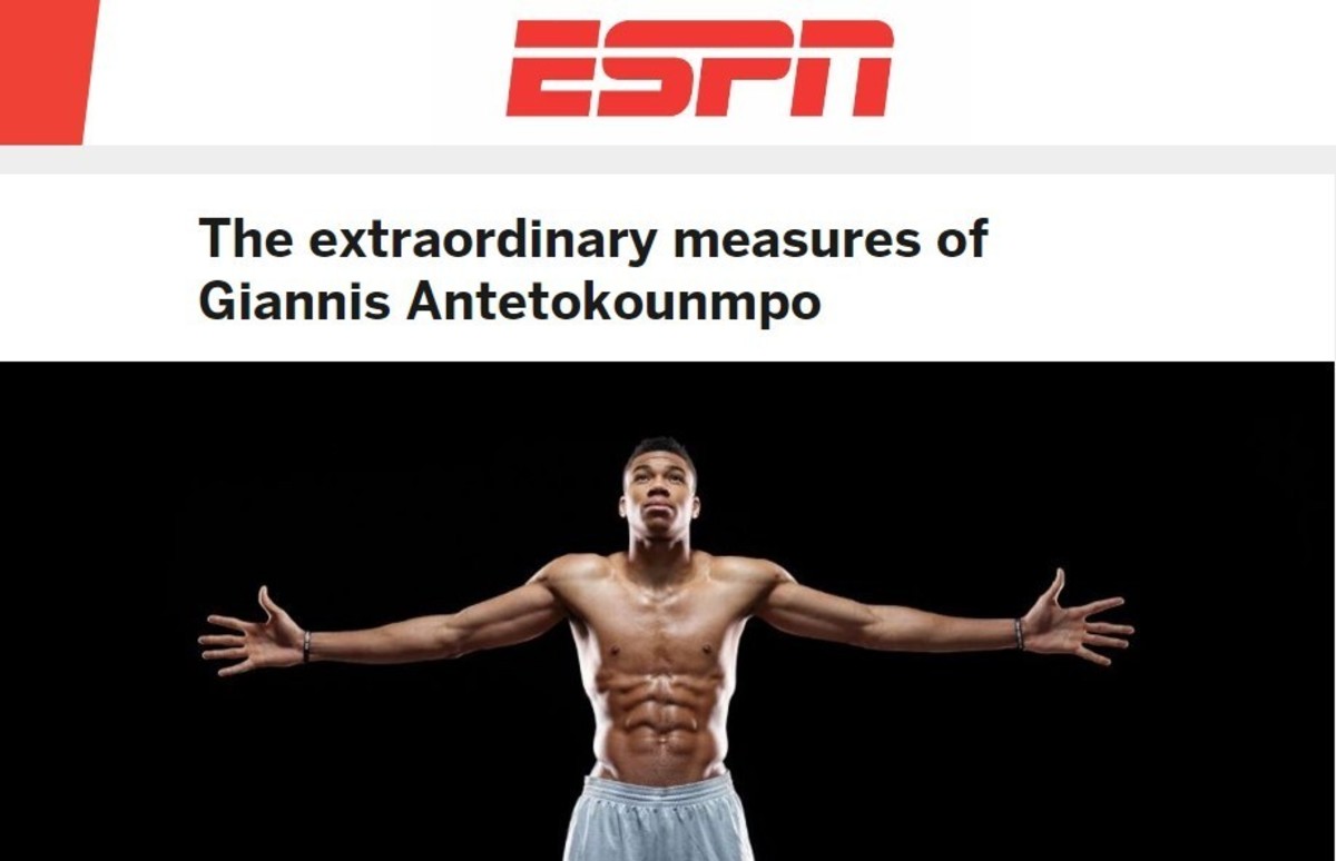 Το ESPN για τον Αντετοκούνμπο: “Κορυφαίο κορμί στο ΝΒΑ!”
