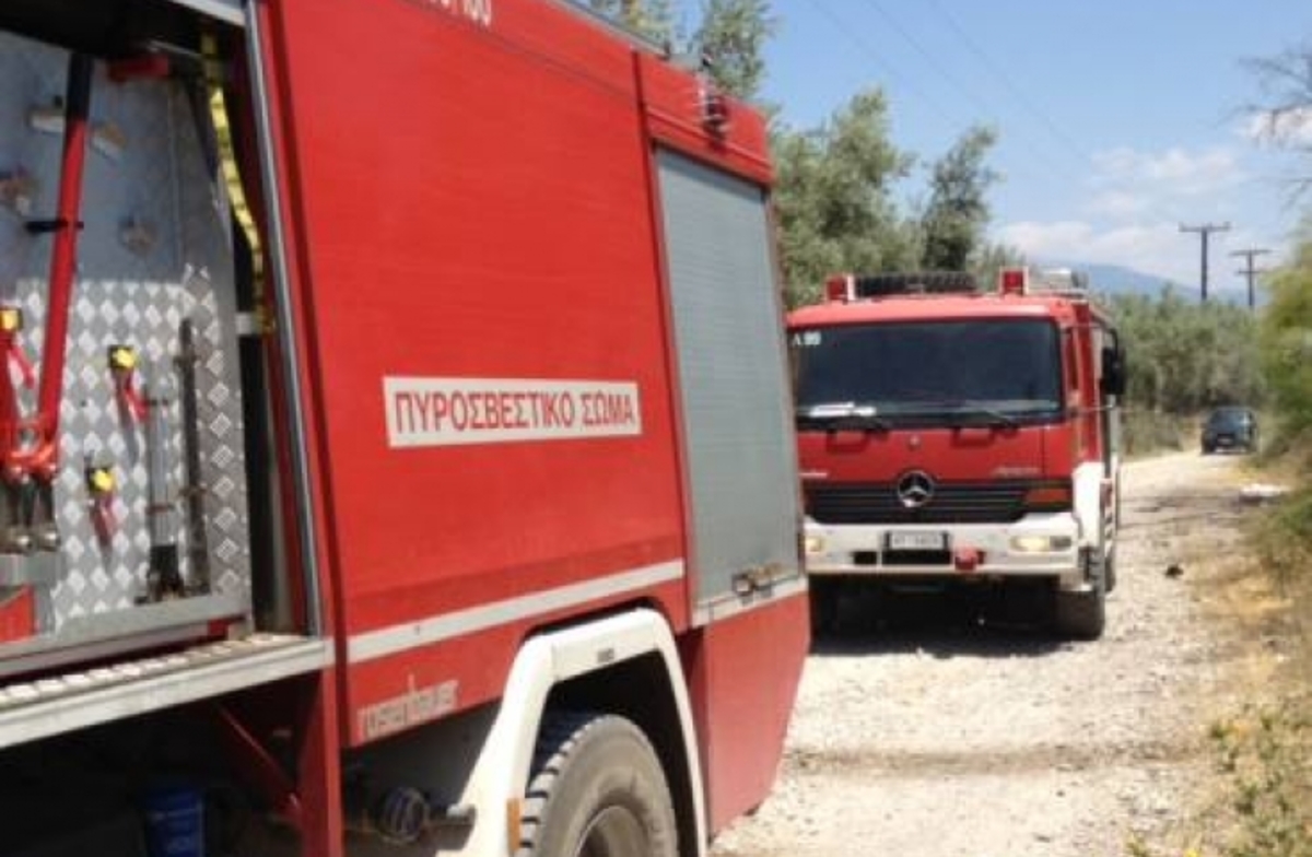 Φωτιά στην Εθνική Οδό Πατρών – Πύργου