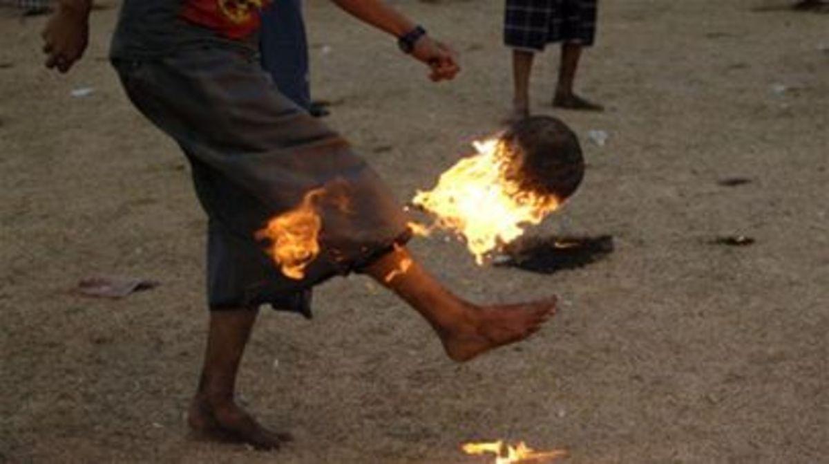 Όταν η μπάλα… καίει – Δείτε VIDEO