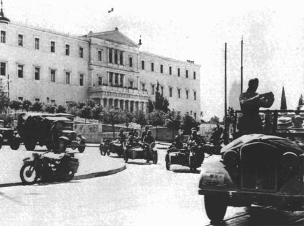 27 Απριλίου 1941.Οι Γερμανοί μπαίνουν στην Αθήνα.Βίντεο