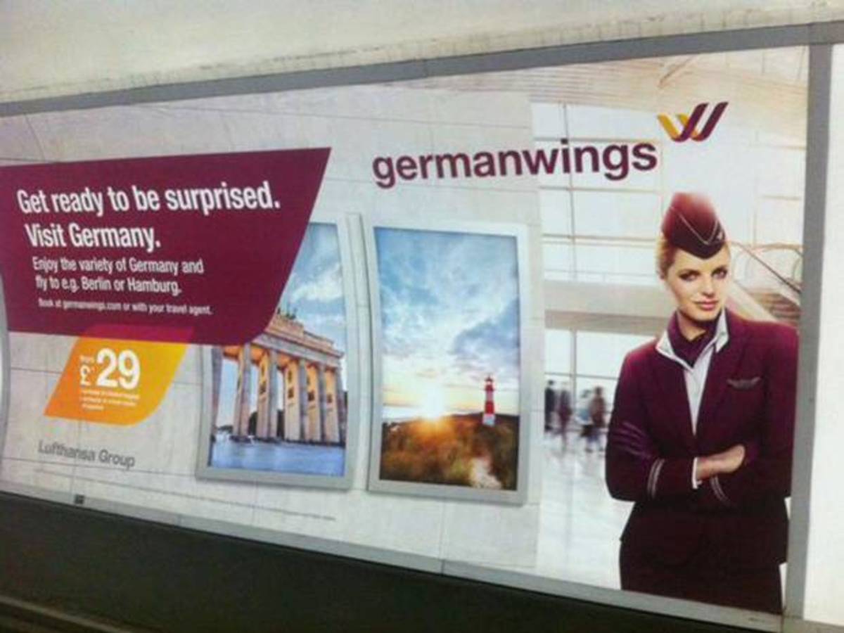 Germanwings: “Ετοιμαστείτε να εκπλαγείτε. Επισκεφθείτε τη Γερμανία” – Απέσυρε άρον άρον τις διαφημίσεις