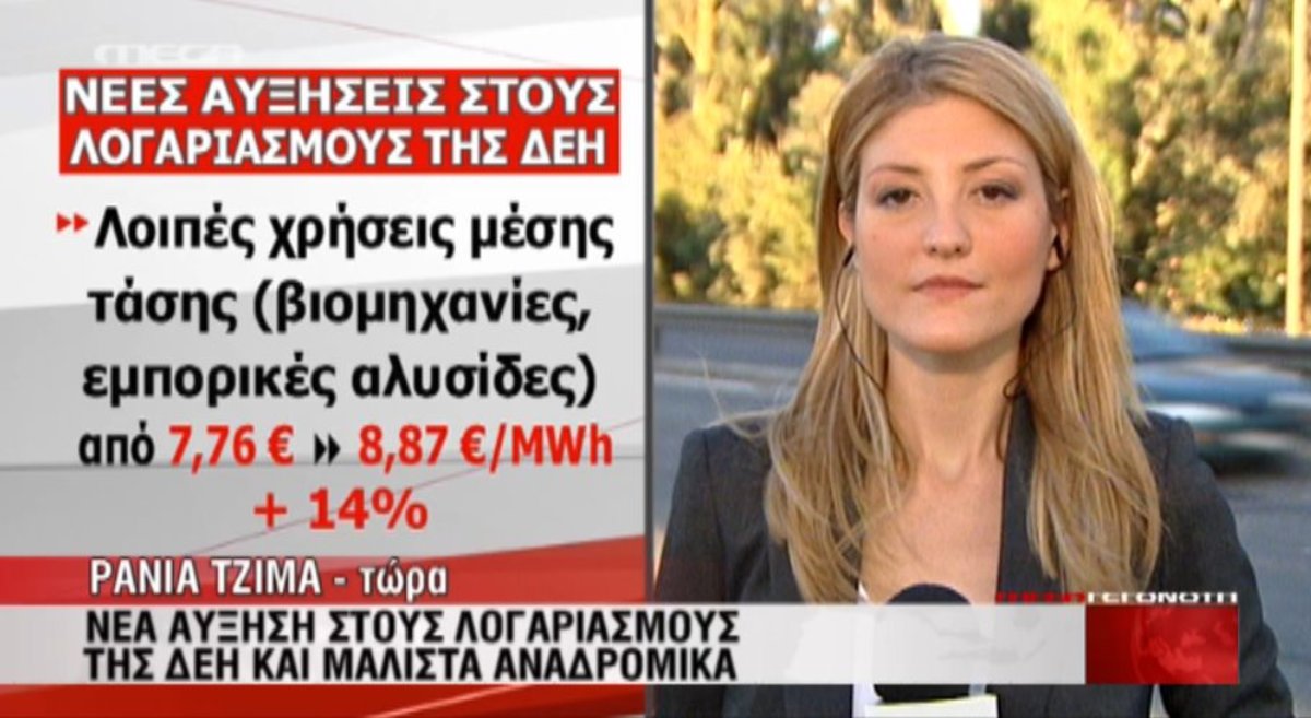 Οι αυξήσεις της ΔΕΗ