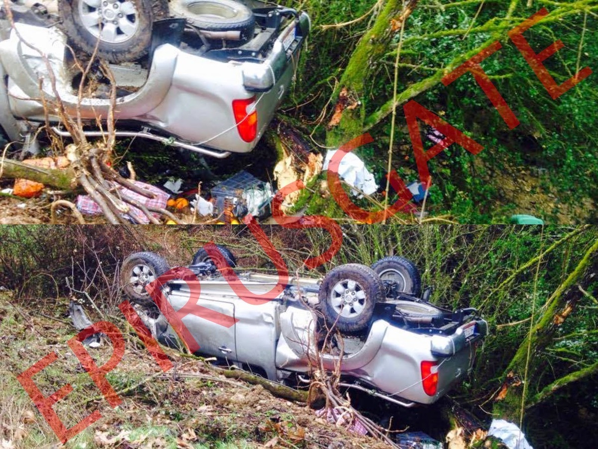 Γιάννενα: Σοβαρό τροχαίο με τρεις τραυματίες – Αγροτικό τούμπαρε και κατέληξε σε δέντρο (ΦΩΤΟ)