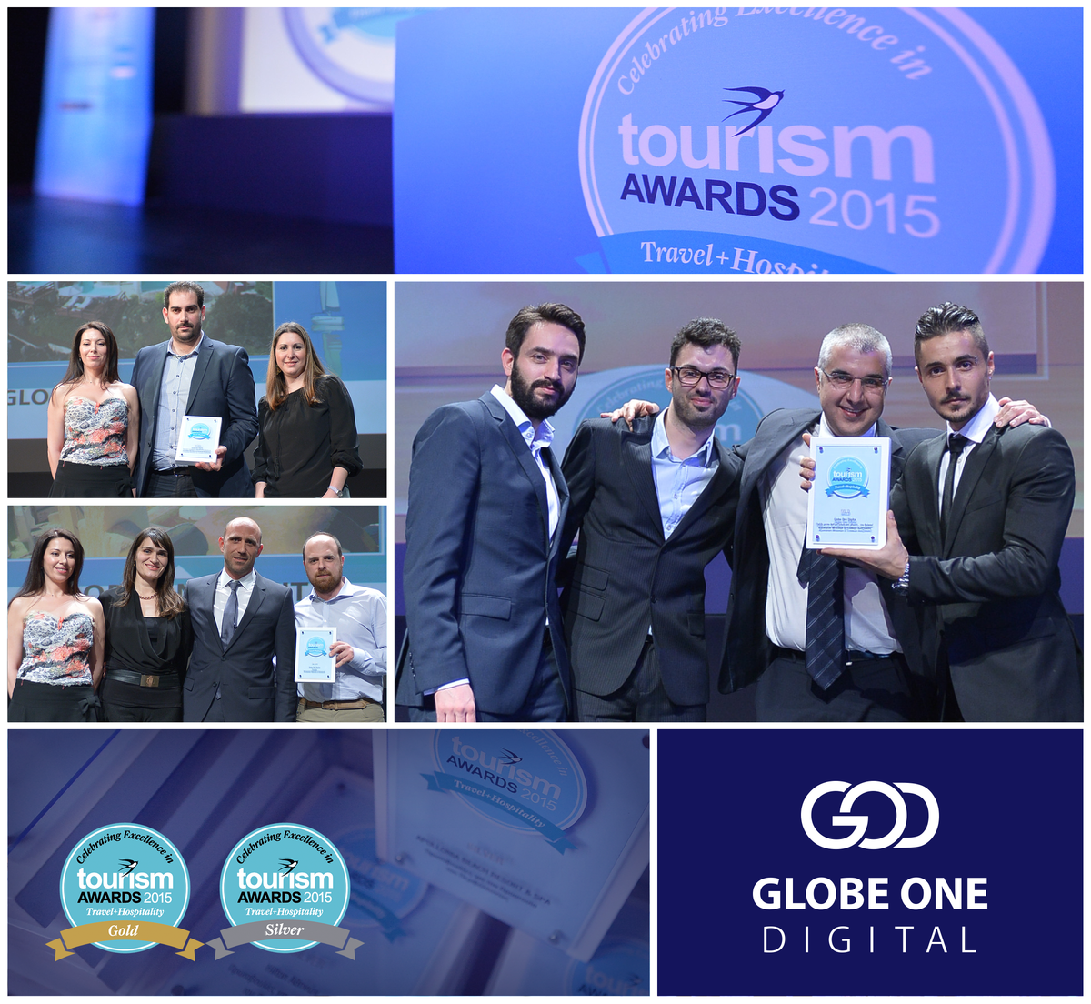 Τριπλή βράβευση για την Globe One Digital στα Tourism awards 2015