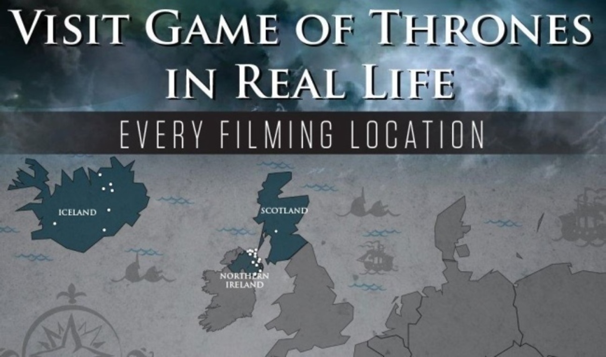 Όλα τα μέρη που έχουν γίνει γυρίσματα του Game of Thrones (Infographic)