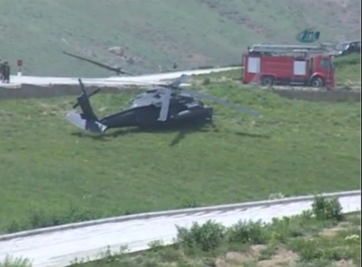 ΒΙΝΤΕΟ: τουρκικό στρατιωτικό ελικόπτερο σε αναγκαστική προσγείωση
