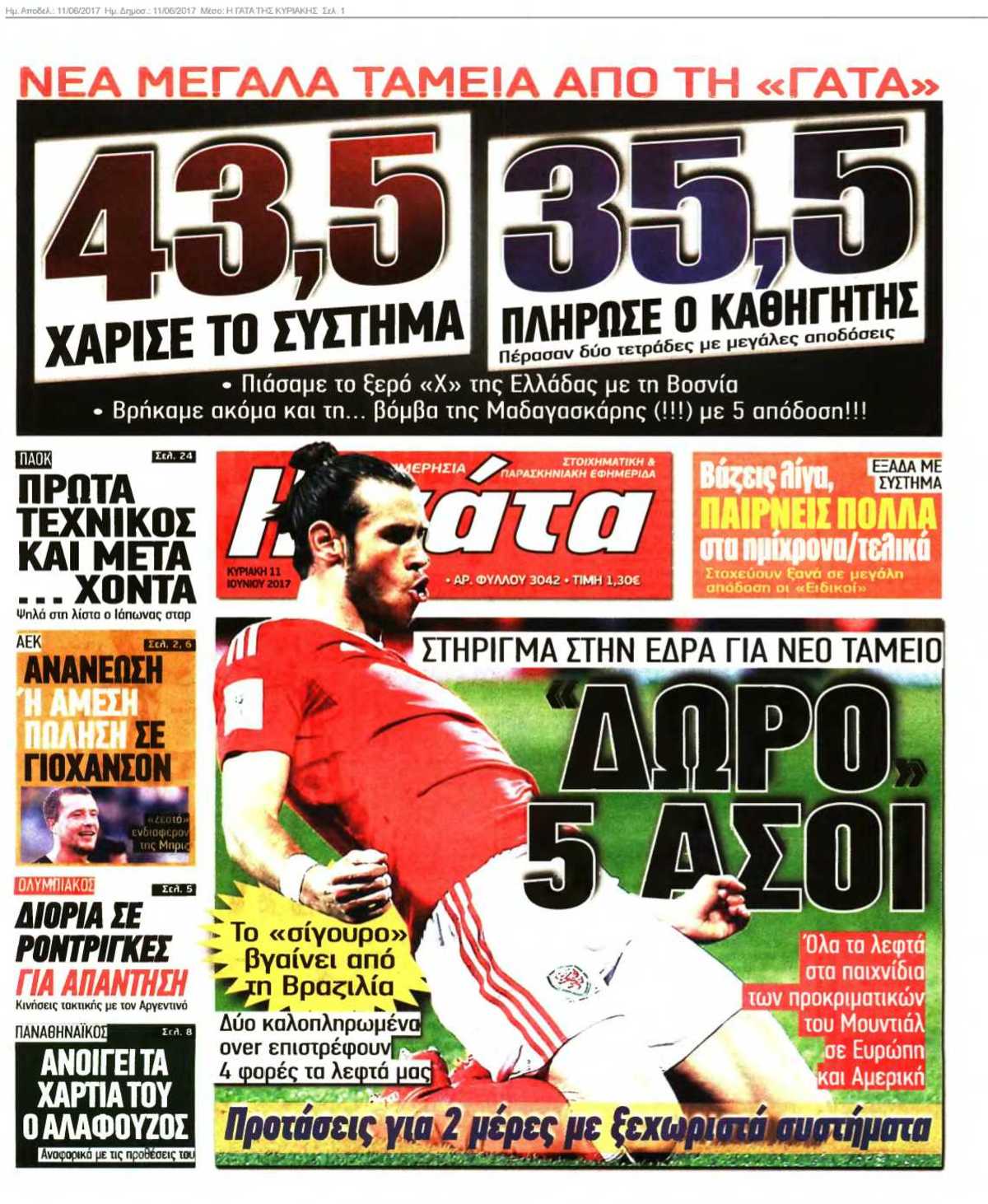 Η ΓΑΤΑ ΤΗΣ ΚΥΡΙΑΚΗΣ 11-06-2017