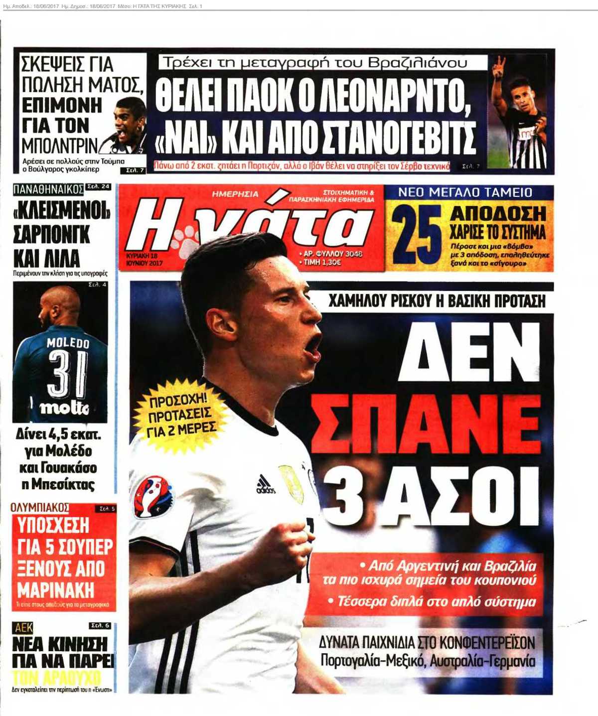 Η ΓΑΤΑ ΤΗΣ ΚΥΡΙΑΚΗΣ 18-06-2017
