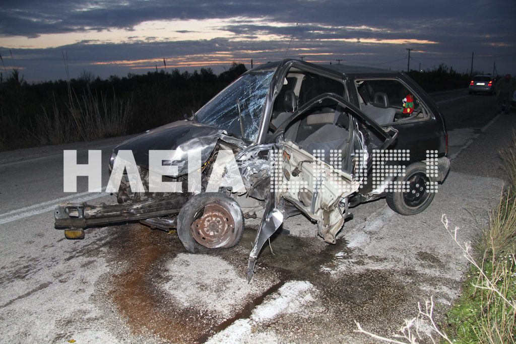 Πλαγιομετωπική με έναν νεκρό στην Ε.Ο Πύργου – Κυπαρισσίας