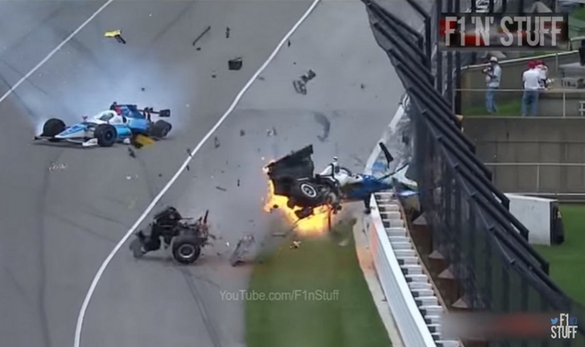 Τρομακτικό ατύχημα στο Indy 500! Γλίτωσε από θαύμα [vid]