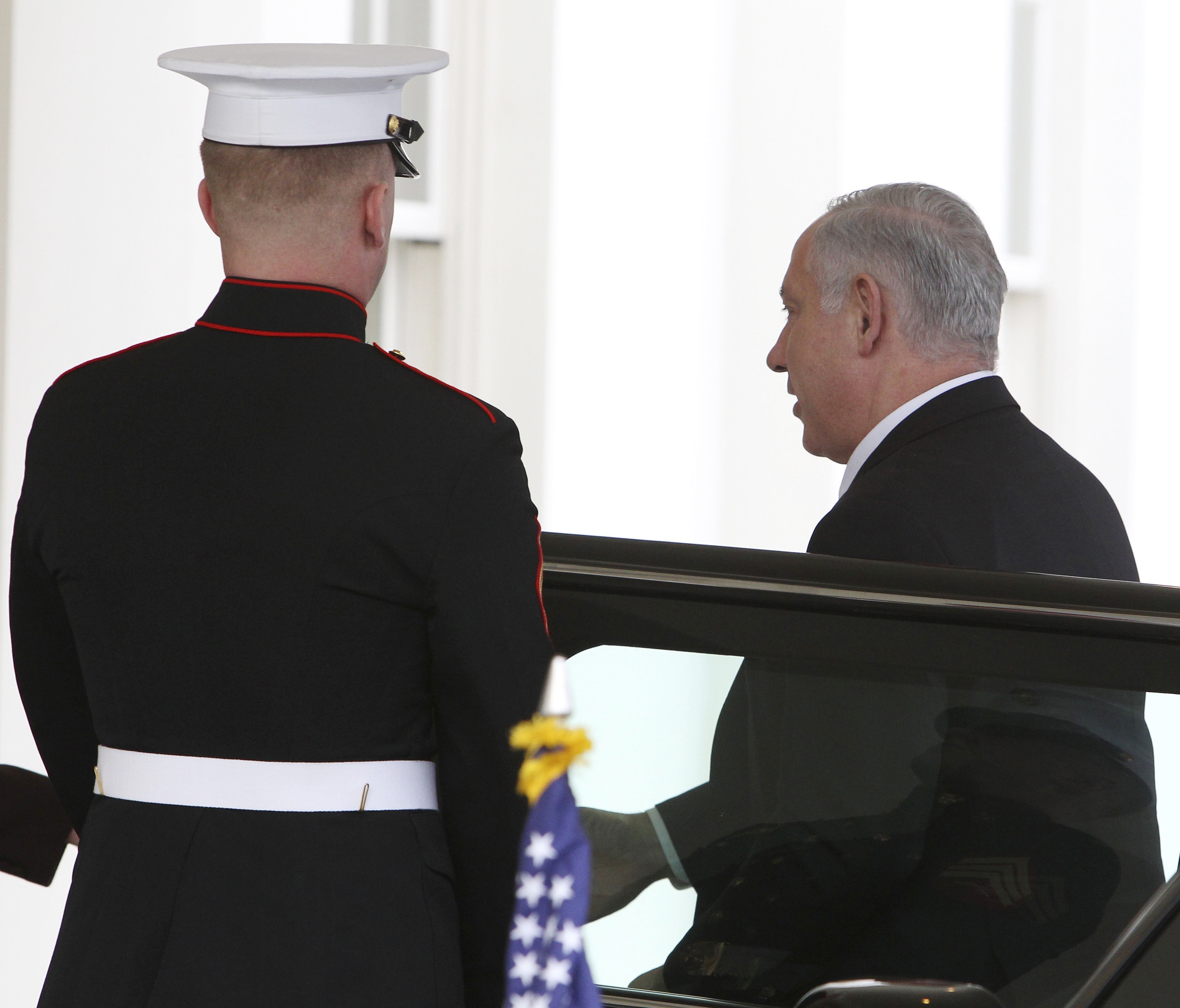 Ο ισραηλινός πρωθυπουργός φτάνει στον Λευκό Οίκο. ΦΩΤΟ REUTERS