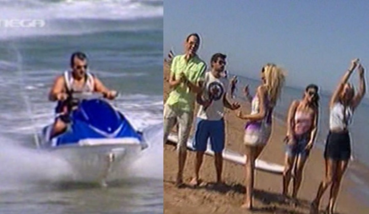 Ο Γιώργος Λιάγκας έκανε jet ski και οι υπόλοιποι χόρευαν στην άμμο!