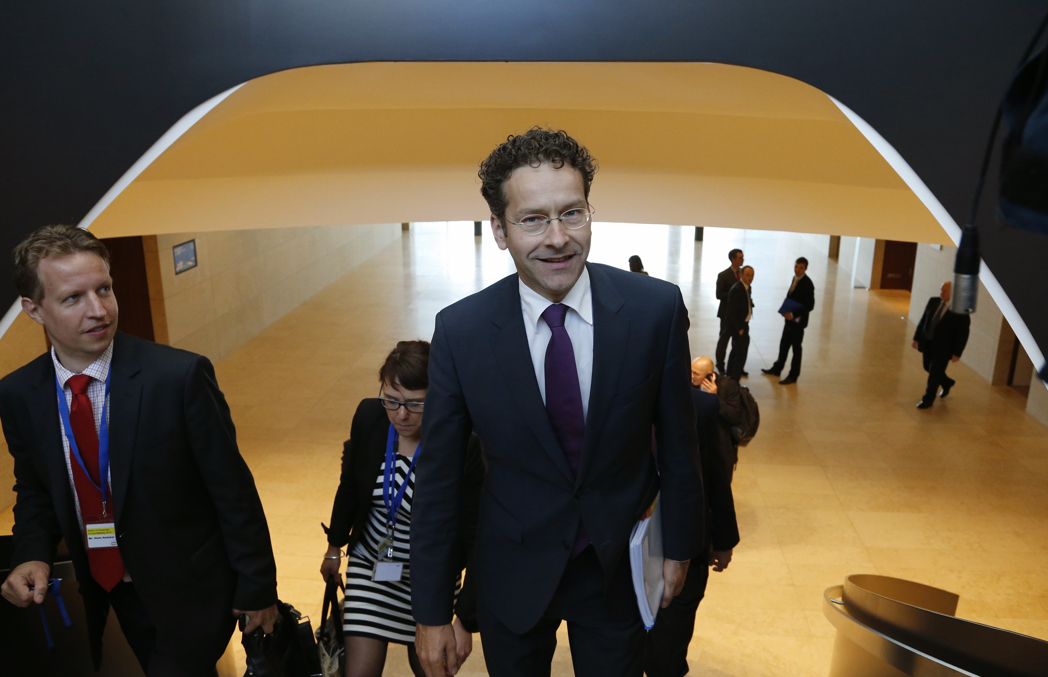 Για τη δόση προς την Ελλάδα μίλησε ο Γέρουν Ντάισελμπλουμ προσερχόμενος στη συνεδρίαση του Eurogroup ΦΩΤΟ ΑΡΧΕΙΟΥ REUTERS