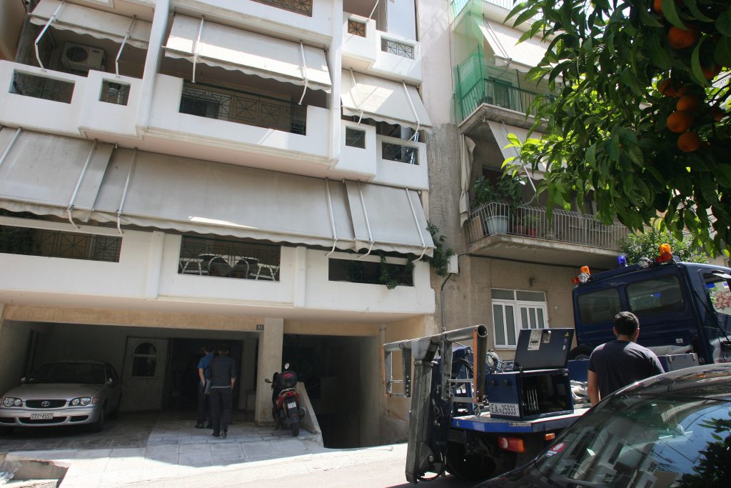 Απο τη δολοφονία του 30χρονου στην Καισαριανή. ΦΩΤΟ EUROKINISSI