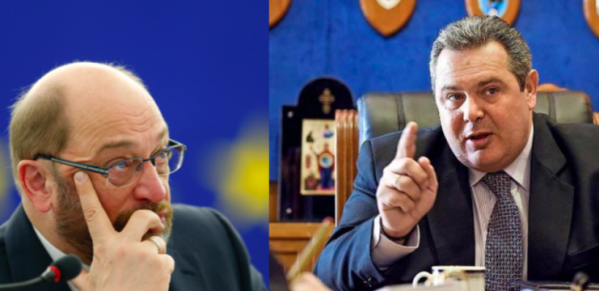 Γιατί κουνά το δάχτυλο ο Καμμένος στον Σουλτς;