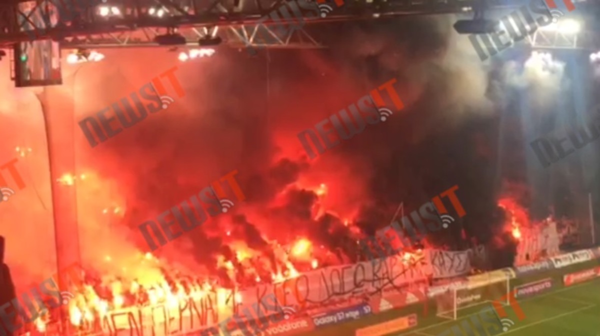 Καπνογόνα στο Γ. Καραϊσκάκης