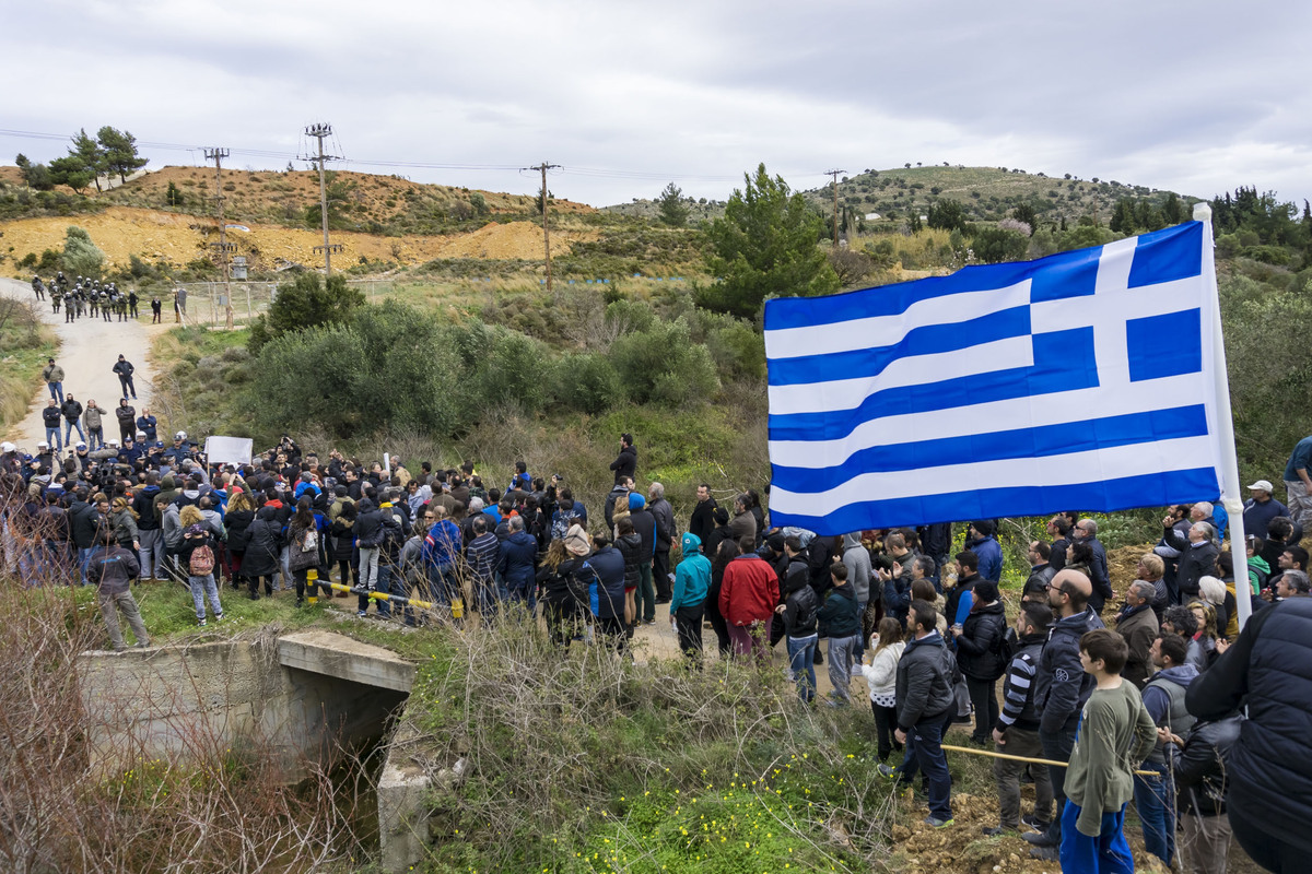 ΦΩΤΟ ΑΡΧΕΙΟΥ EUROKINISSI από παλαιότερη διαμαρτυρία κατά του hot spot της Κω