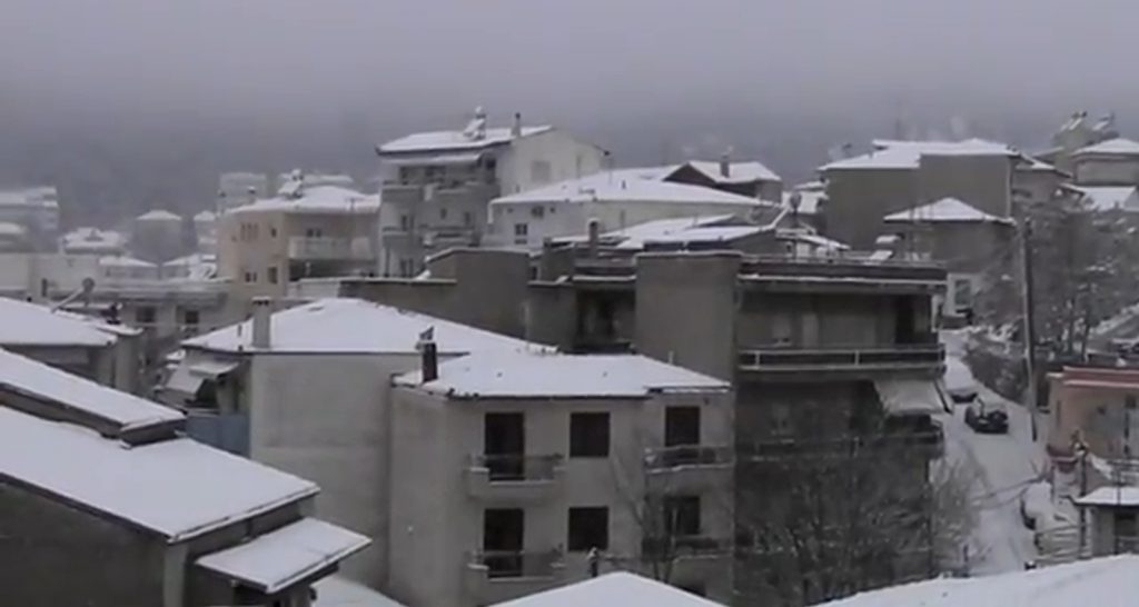 Η Κοζάνη στα λευκά