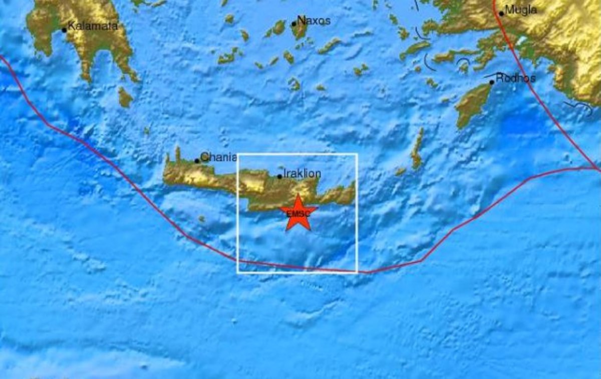 Κουνήθηκε και η Κρήτη από σεισμό 4 Ρίχτερ