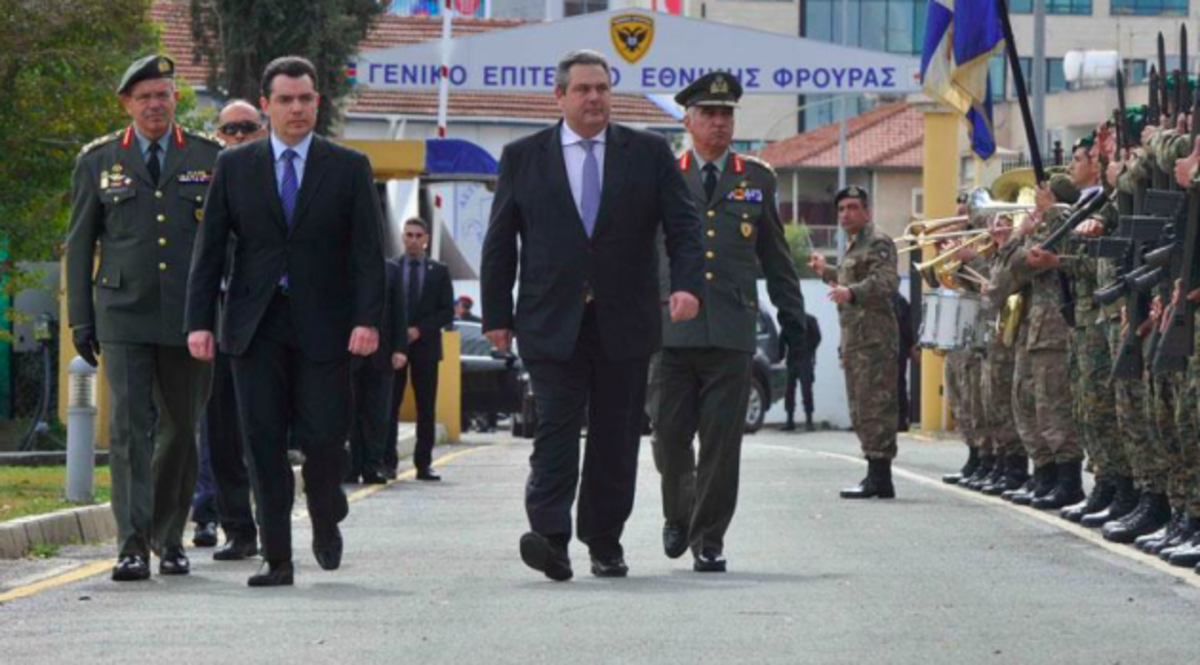 Για δημεύσεις “μαύρων” χρημάτων έκανε λόγο ο Καμμένος από την Κύπρο