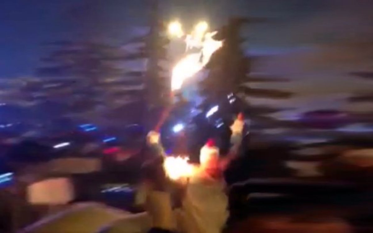 Λαμπαδηδρόμος άρπαξε… φωτιά! (VIDEO)