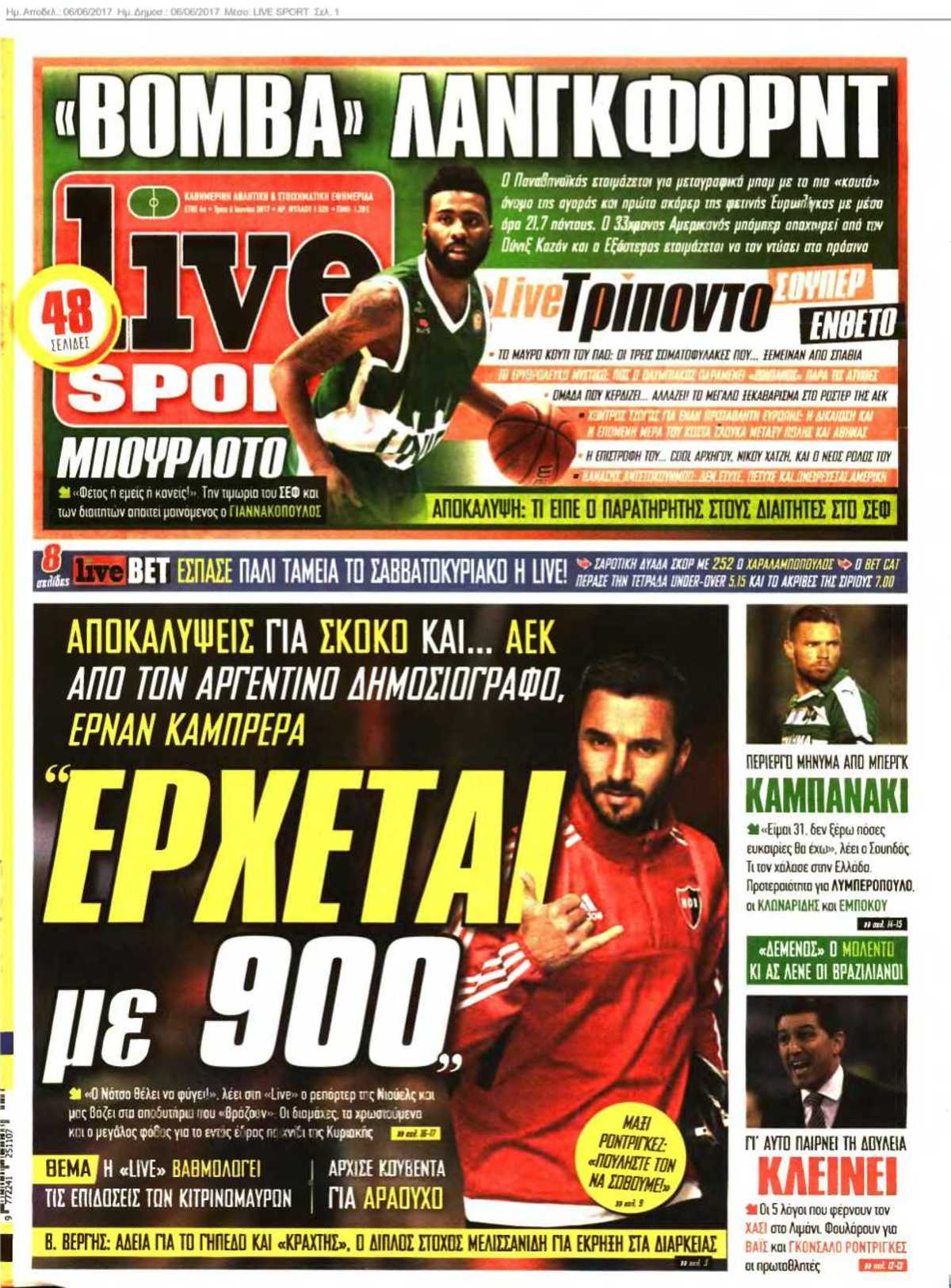 LIVE SPORT 06-06-2017