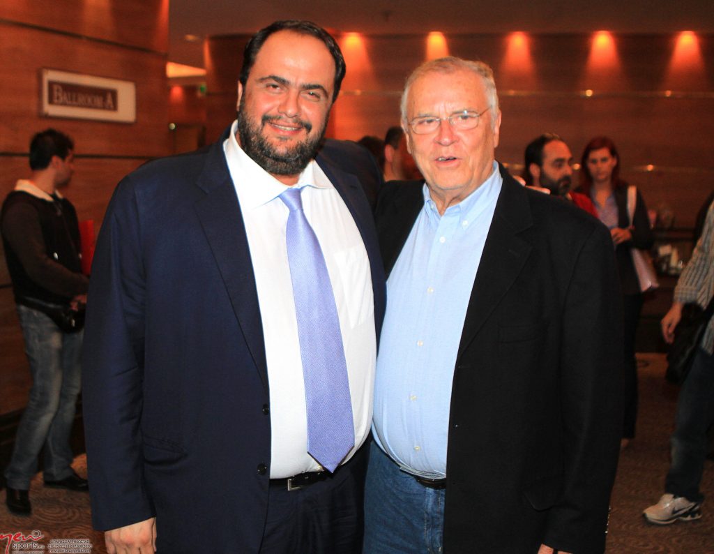 Ο πρόεδρος με τον αντιπρόεδρο της ΠΑΕ Ολυμπιακός