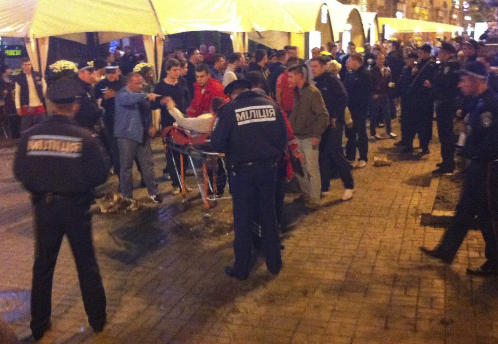 Τρεις Άγγλοι οπαδοί μαχαιρώθηκαν στην Ουκρανία ΦΩΤΟ REUTERS.