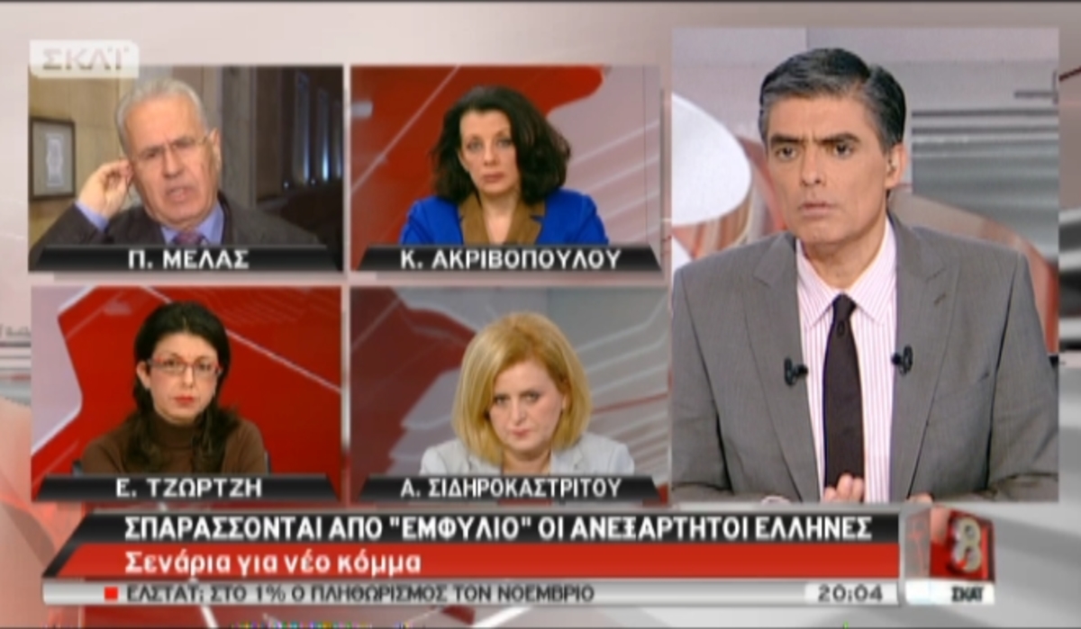 Ο Π. Μελάς στο ΣΚΑΪ