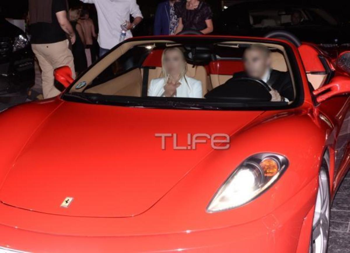 Έλληνας celebrity πήγε σε πάρτυ με τη ferrari και το κορίτσι του! Φωτογραφίες