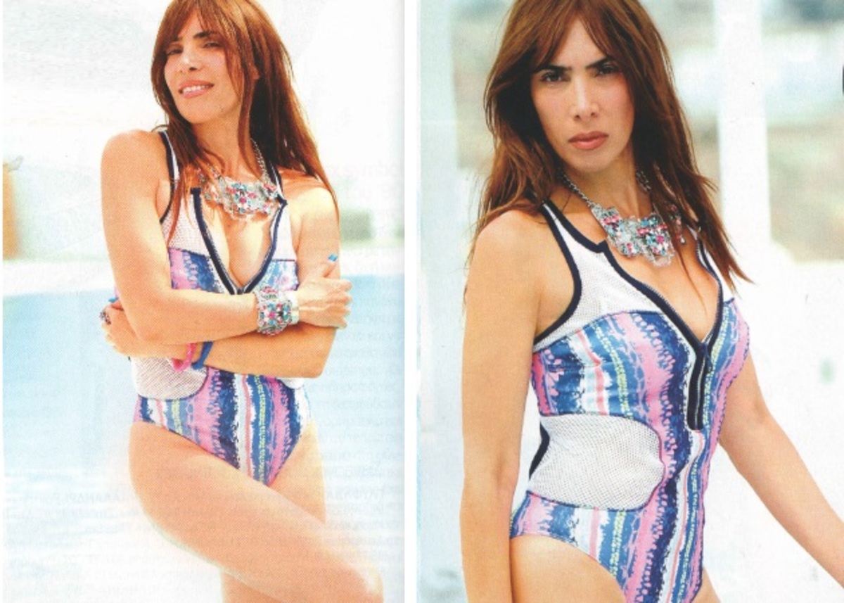 Τρέλανε τη Μύκονο με το σέξι μαγιό και τα ψηλοτάκουνα η Μάγκυ Χαραλαμπίδου