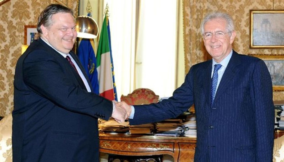 Μόντι προς Βενιζέλο: Κρίσιμο να υπάρξει σταθερή κυβέρνηση στην Ελλάδα