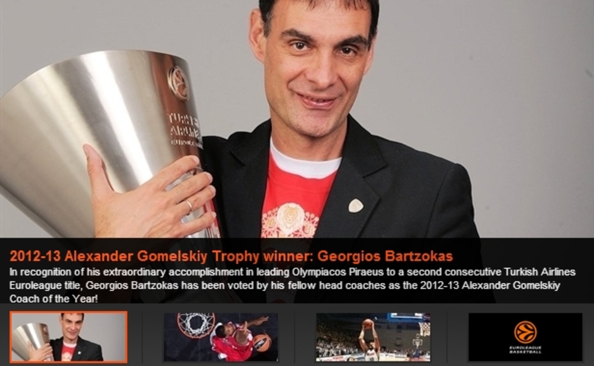Προπονητής της χρονιάς ο Μπαρτζώκας
