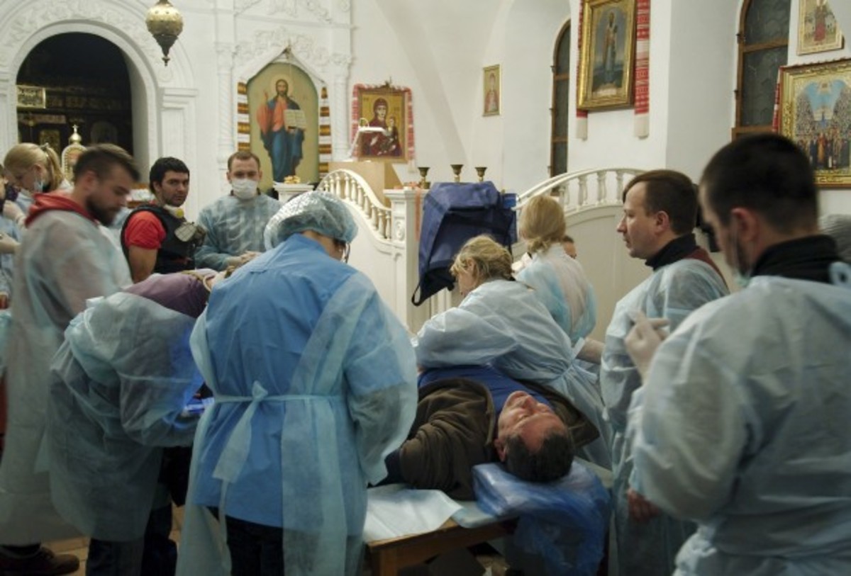 Ουκρανία: Ο Ναός έγινε… χειρουργείο! Συγκλονιστικές εικόνες