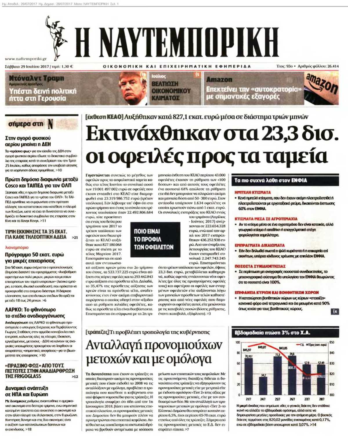 ΝΑΥΤΕΜΠΟΡΙΚΗ 29-07-2017