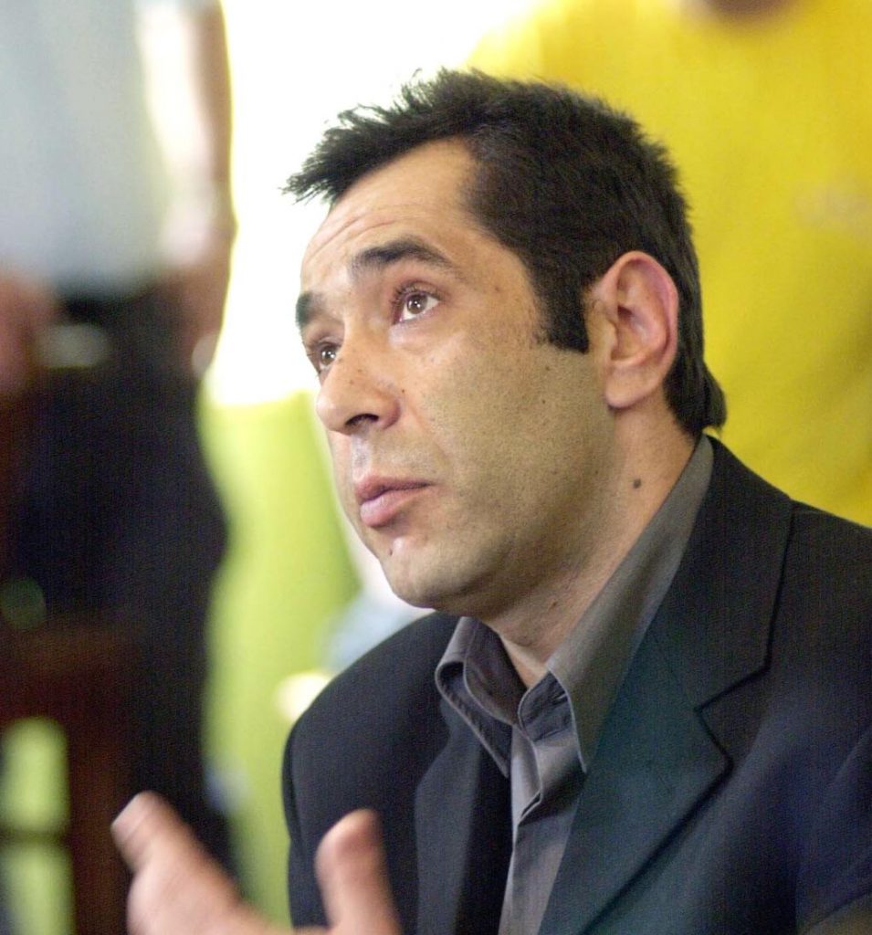 Ο Διονύσης Ντούρος στην δίκη που έγινε το 2000 για την ληστεία στην Κλειτορία Καλαβρύτων. ΦΩΤΟ EUROKINISSI