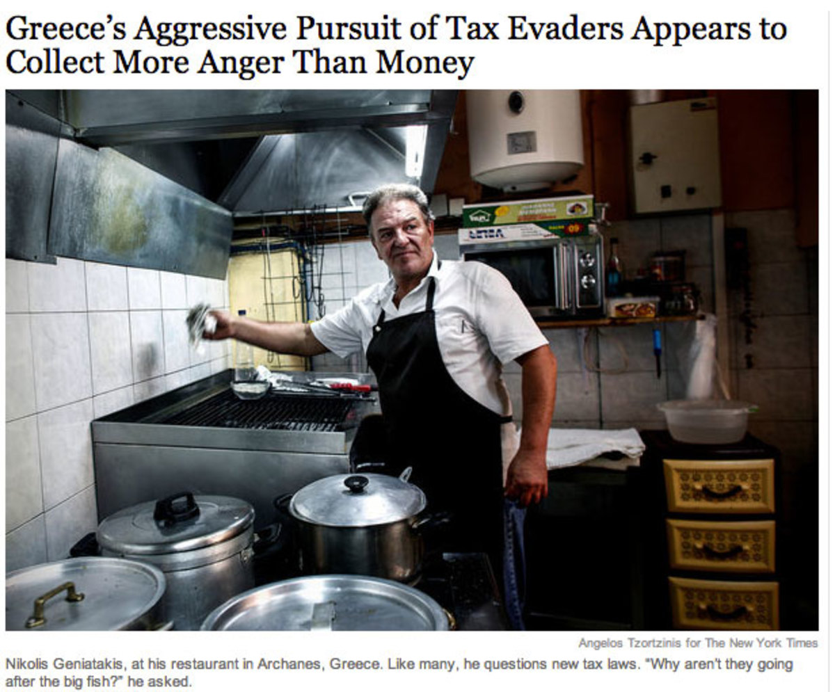 Οι New York Times στις Αρχάνες: Το ΣΔΟΕ μαζεύει… θυμό, όχι χρήματα
