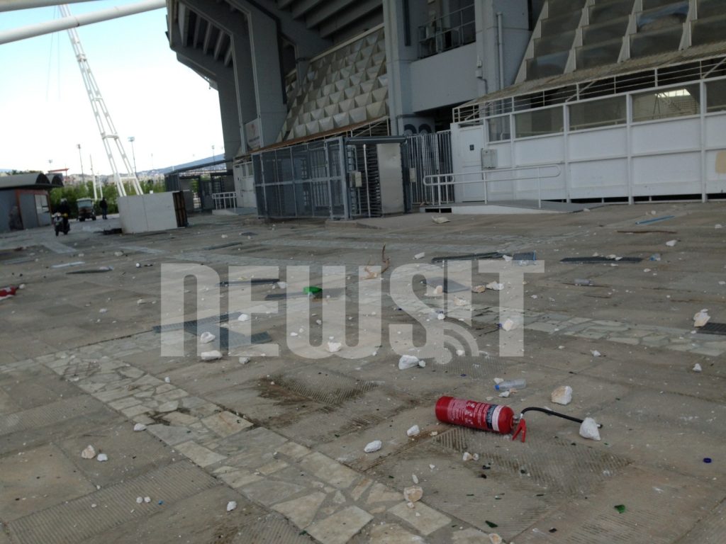 ΡΗΜΑΔΙΟ το ΟΑΚΑ μια μέρα μετά τα θλιβερά επεισόδια – ΦΩΤΟ