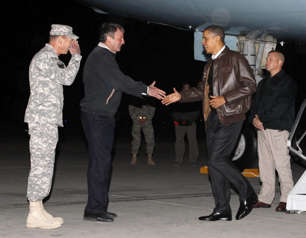 Η στιγμή της άφιξης του αμερικανού προέδρου στο Αφγανιστάν ΦΩΤΟ REUTERS