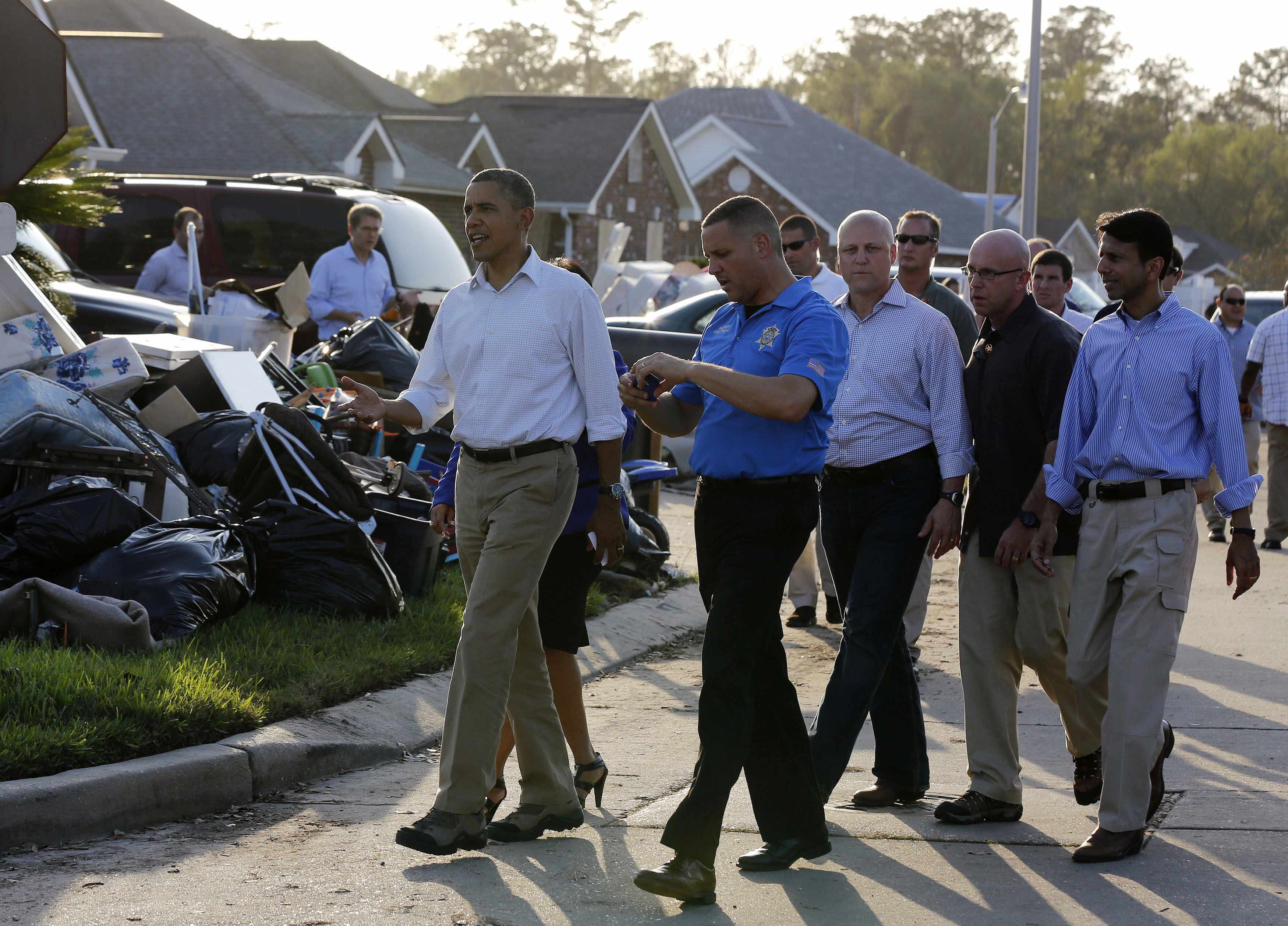 Ο Ομπάμα επισκέφθηκε την πληγείσα Λουϊζιάνα