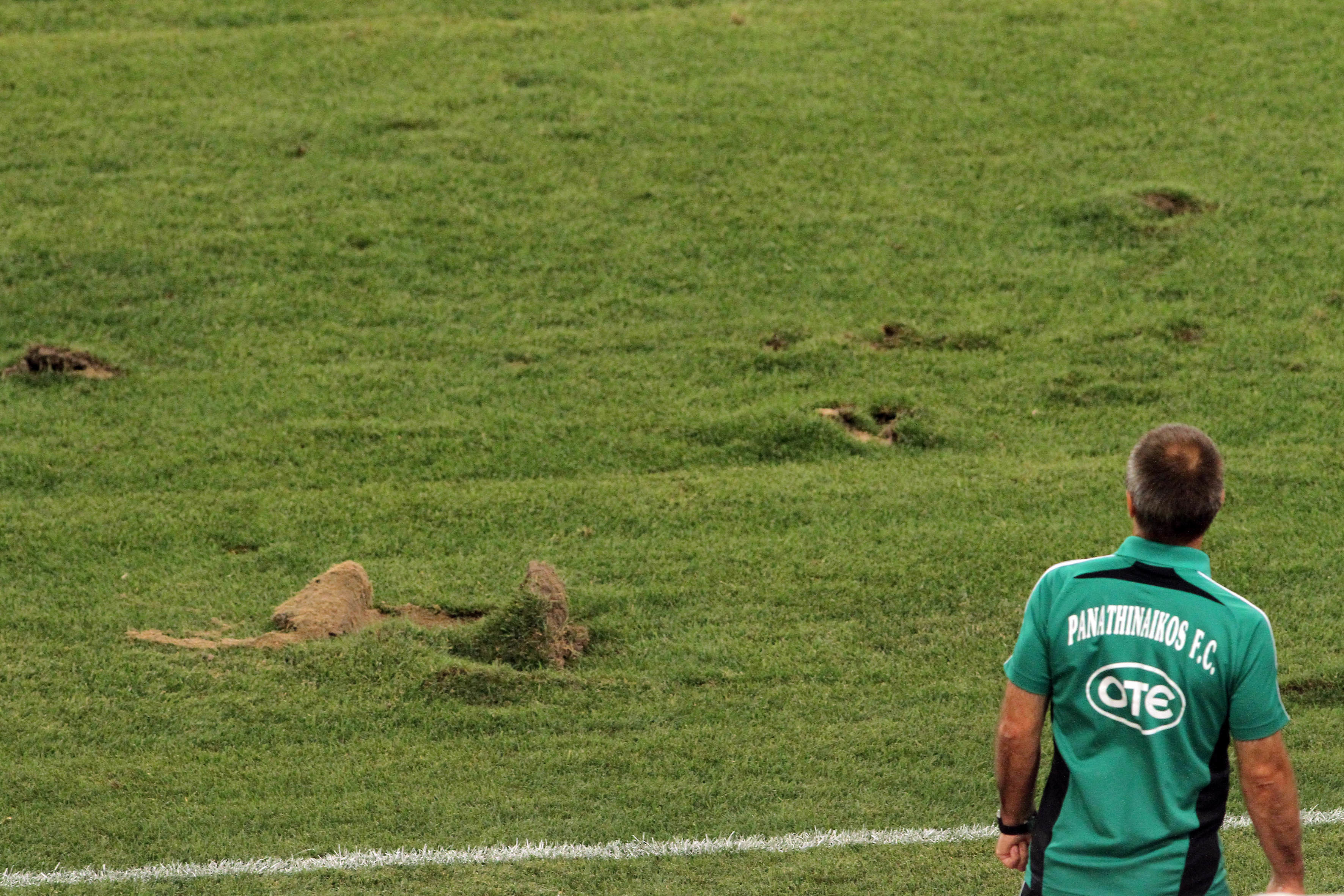 Η εικόνα του αγωνιστικού χώρου στο ΟΑΚΑ