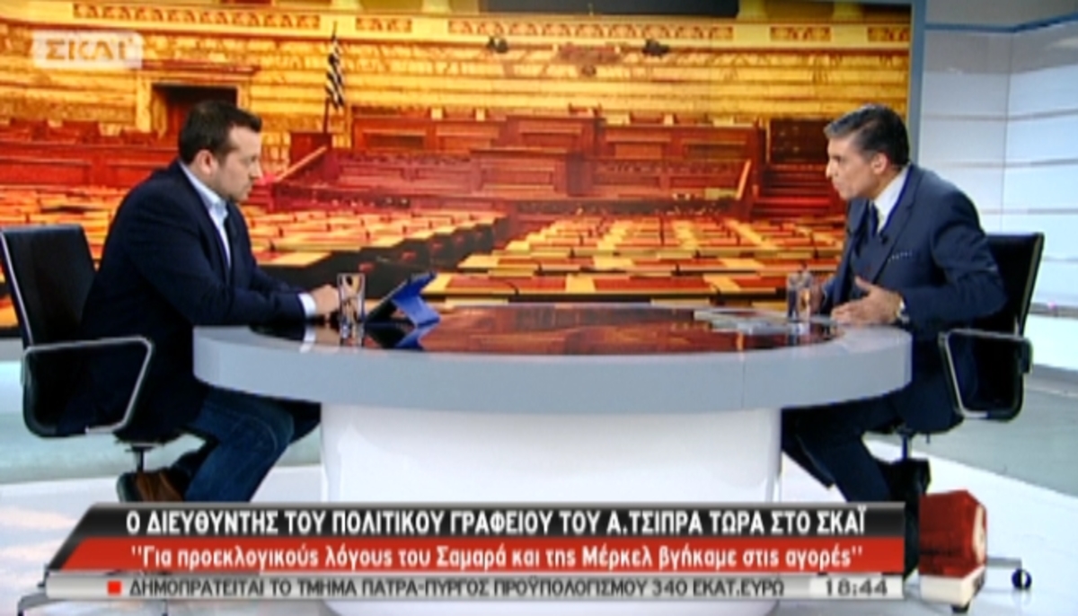 Ο Ν.Παππάς στο ΣΚΑΪ