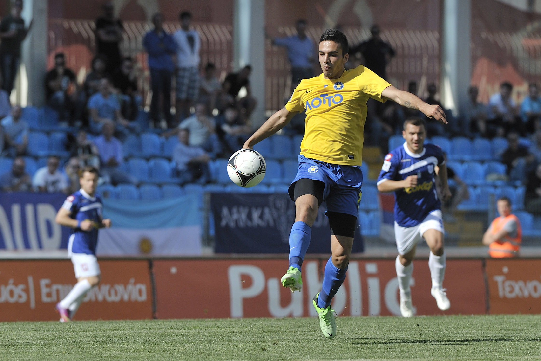 Καλύτερος ο ΠΑΣ Γιάννινα του Αστέρα Τρίπολης σε φιλικό στο Καρπενήσι ΦΩΤΟ EUROKINISSI