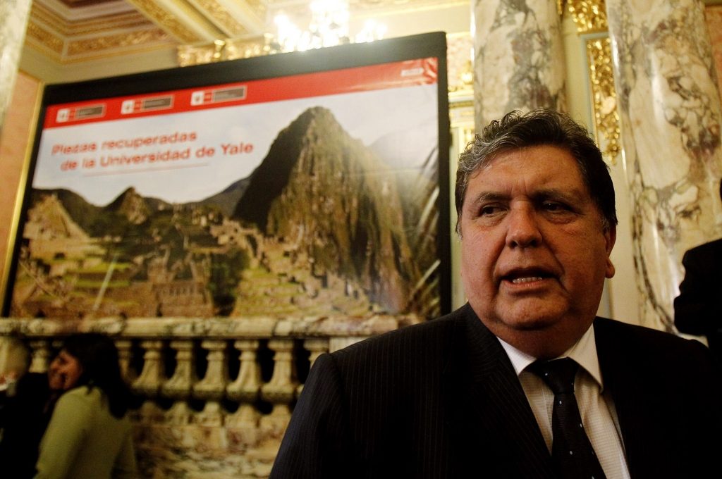 Ο πρόεδρος του Περού Άλαν Γκαρσία. ΦΩΤΟ REUTERS