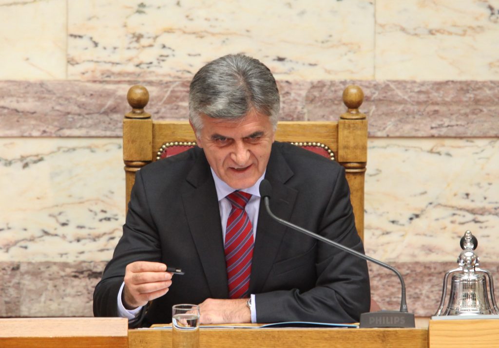Ο πρόεδρος της Βουλής Φ.Πετσάλνικος. ΦΩΤΟ REUTERS