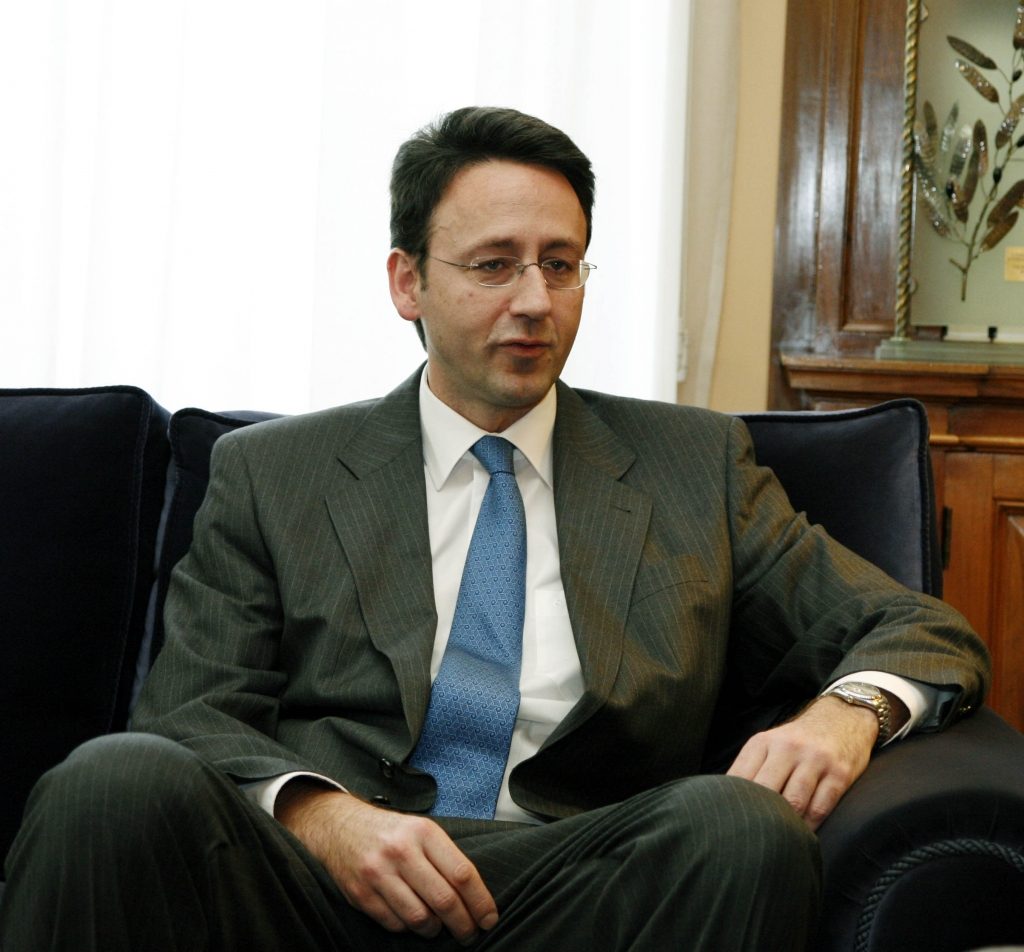 Ο πρόεδρος της ΕΠΟ Σοφοκλής Πιλάβιος. ΦΩΤΟ EUROKINISSI