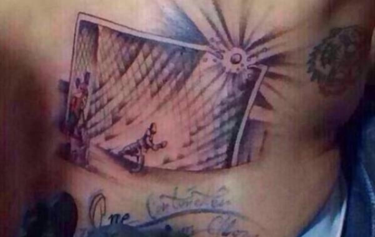 Ο Πινίγια έκανε tattoo το δοκάρι κόντρα στη Βραζιλία (ΦΩΤΟ)
