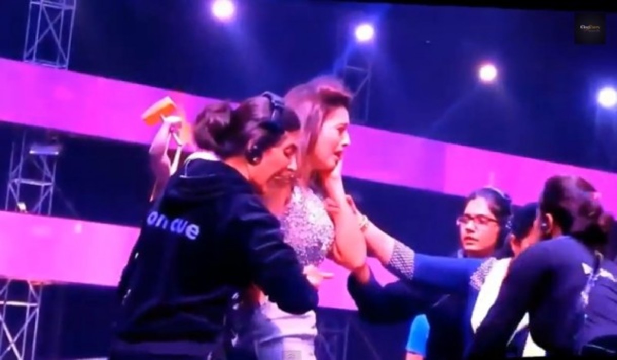 Χαστούκισε παρουσιάστρια on air